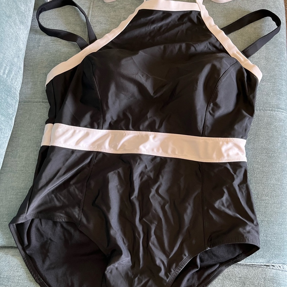 Terra & Sky Black and White One-Piece Swimsuit